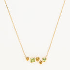 Collier "Colorama" Citrine Peridot 0,91/5 - Or Jaune 375/1000