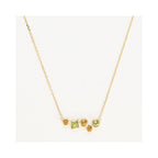 Collier "Colorama" Citrine Peridot 0,91/5 - Or Jaune 375/1000