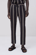 Closed - Pantalon Regular En Lin Noir - Homme
