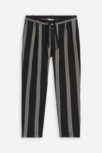 Closed - Pantalon Regular En Lin Noir - Homme