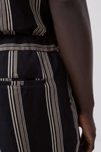 Closed - Pantalon Regular En Lin Noir - Homme