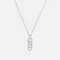 Collier "Ronds Entrelacés" D0,05/28 - Or Blanc 375/1000
