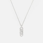 Collier "Ronds Entrelacés" D0,05/28 - Or Blanc 375/1000
