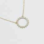 Collier "Assia" D0,096Ct/35 - Or Jaune