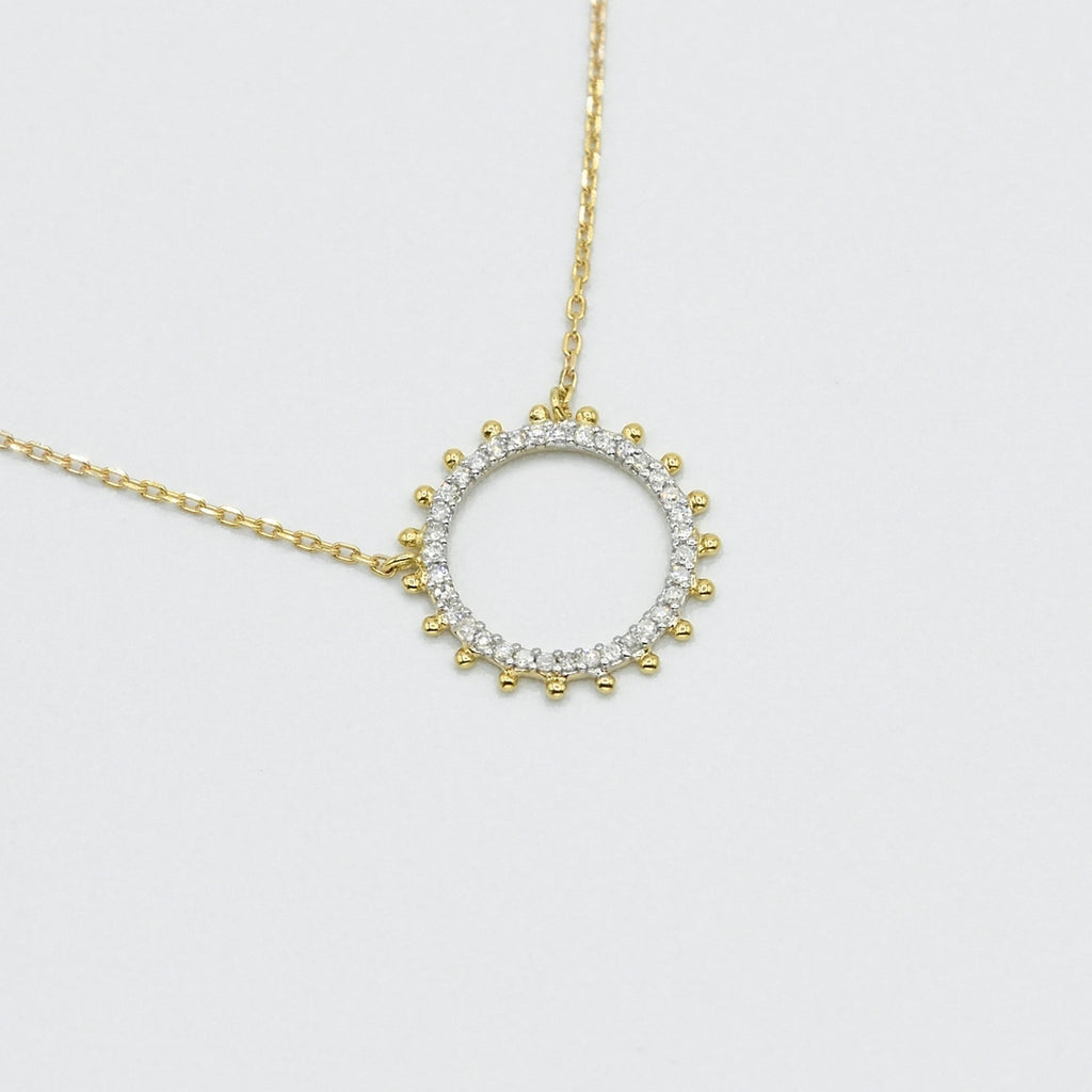 Collier "Assia" D0,096Ct/35 - Or Jaune