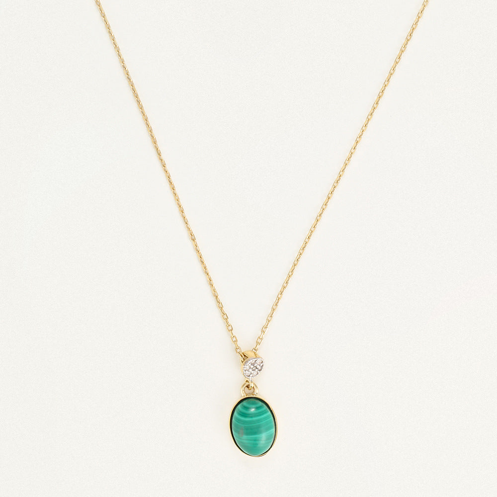 Collier Goute De Malachite