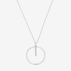 Collier "Cercle Prodigieux" D0,03/9 - Or Blanc 375/1000