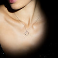Collier "Cercle Prodigieux" D0,03/9 - Or Blanc 375/1000