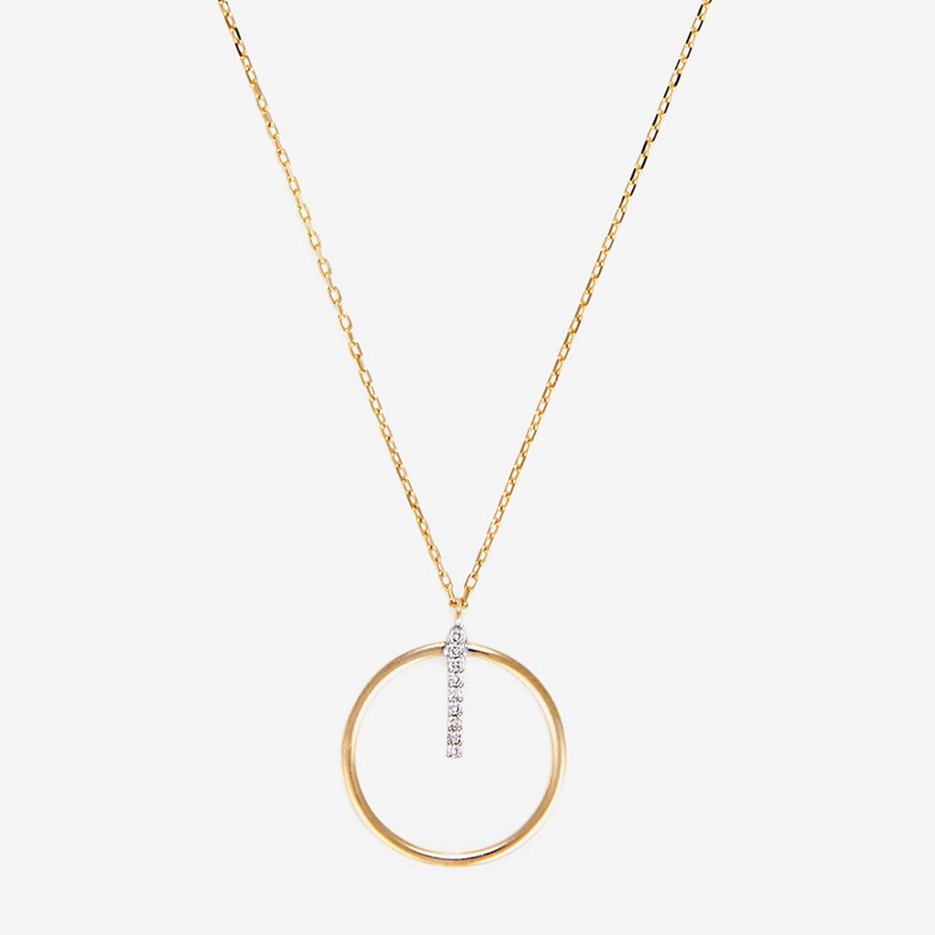Collier "Cercle Prodigieux" Diamant 0,03/9 - Or Jaune