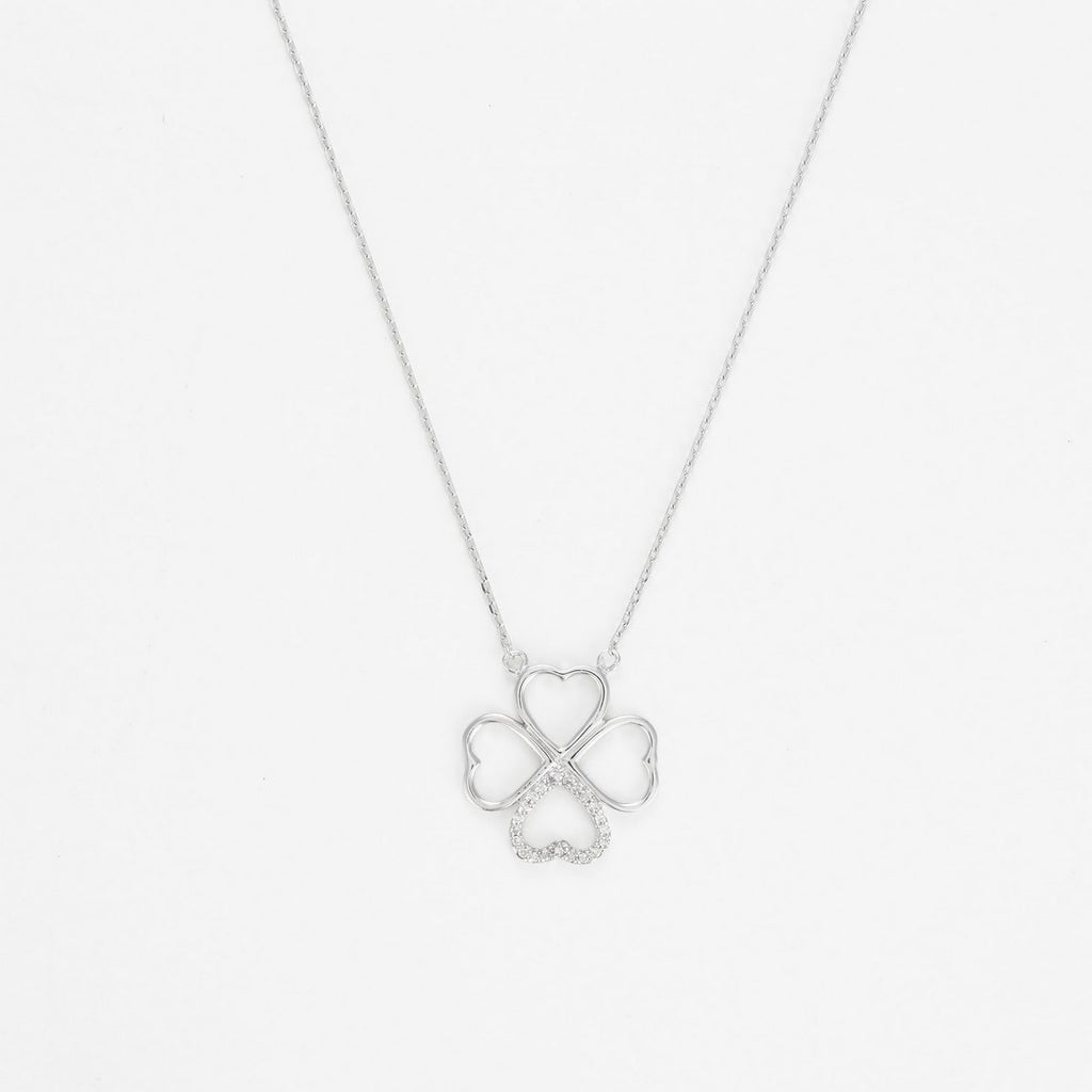 Collier "Roselani" D0,04/22 - Or Blanc