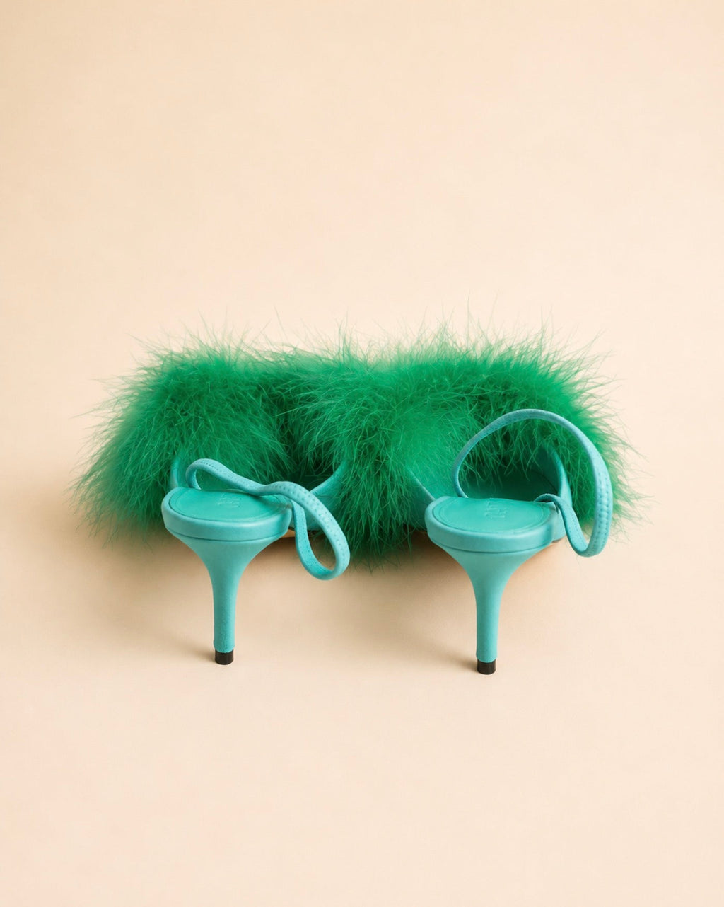 Pia In Green Suede