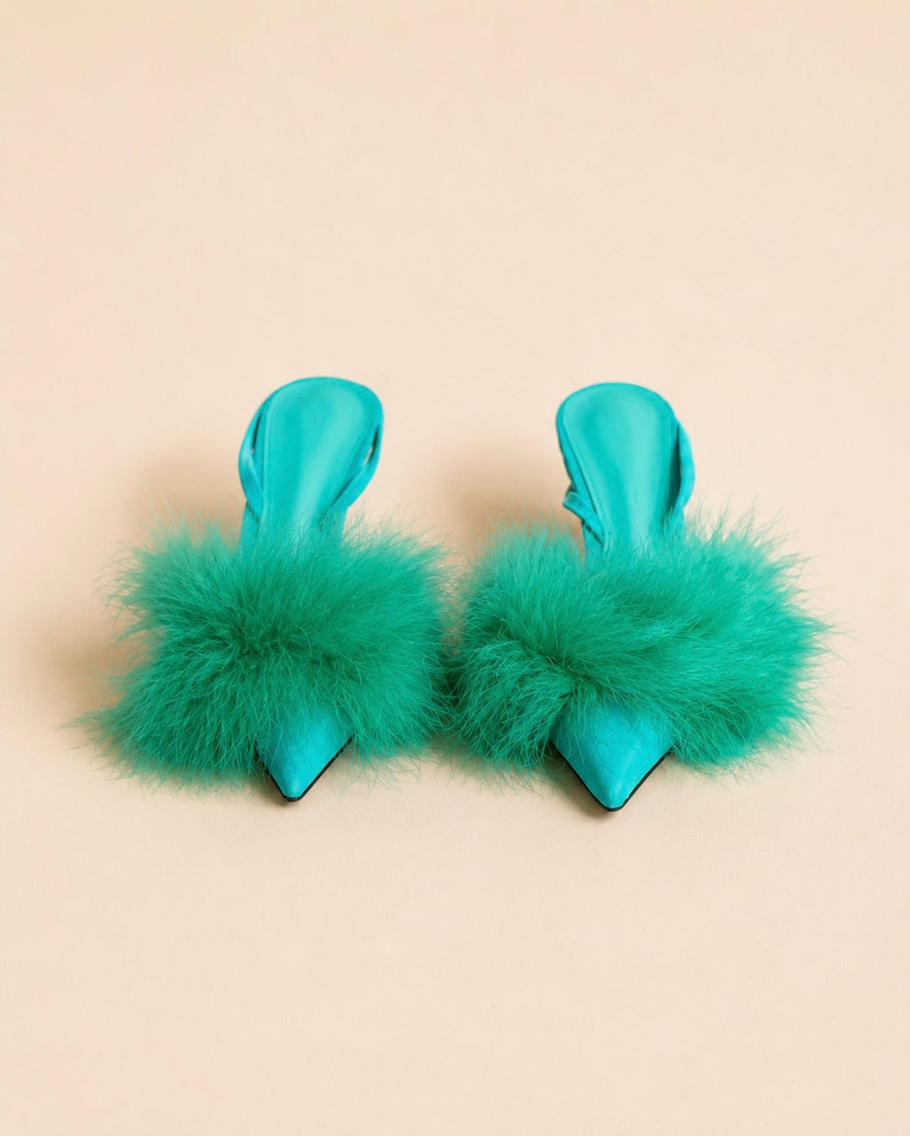 Pia In Green Suede