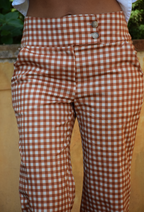 Pantalon Ares Vichy Terracotta
