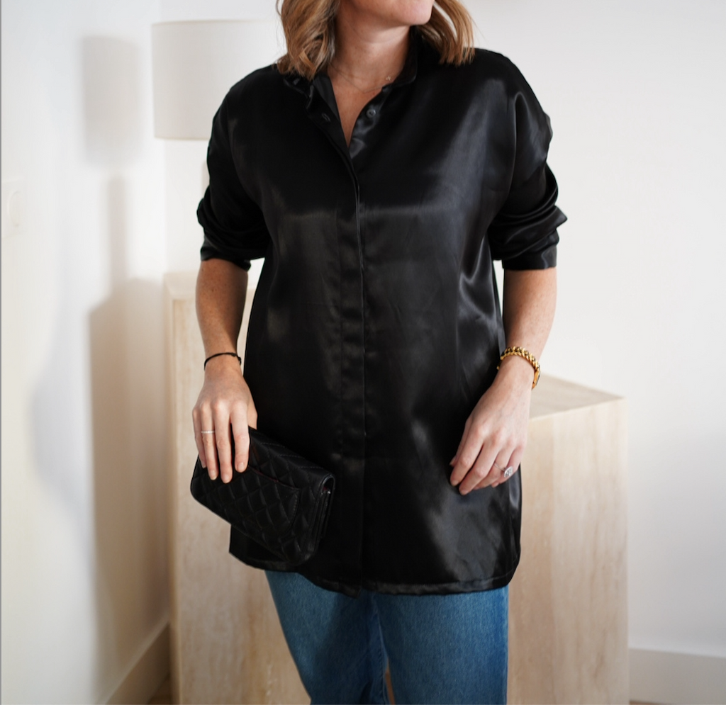Chemise Ligne - Satin Black
