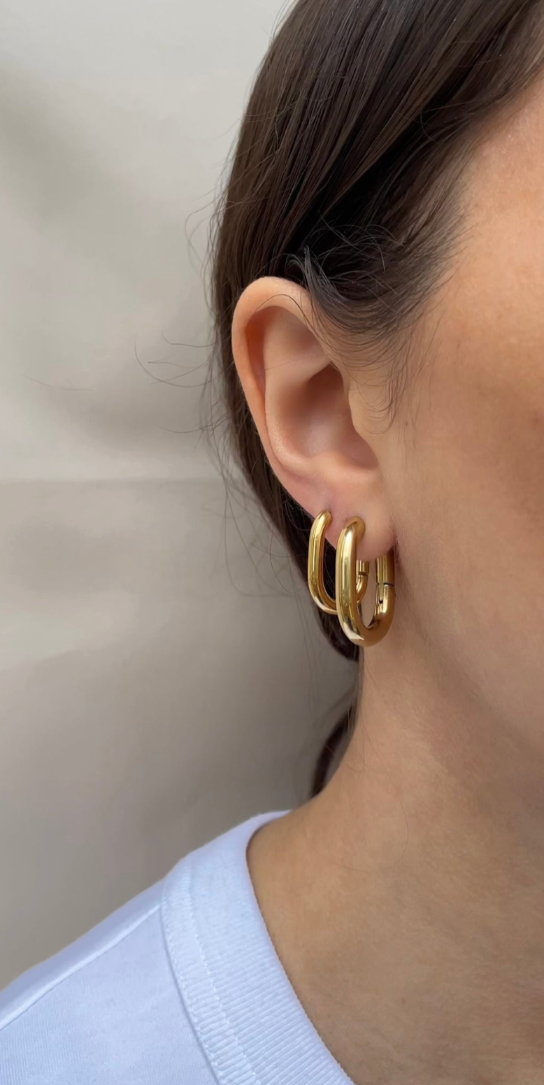 Boucles D'Oreilles Oval