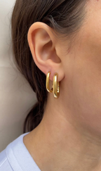 Boucles D'Oreilles Oval