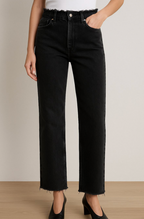 Pantalon Le Low Baggy Wide Leg Cut Off - Inkwell