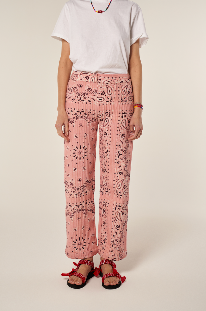 Pantalon Bandana - Rose