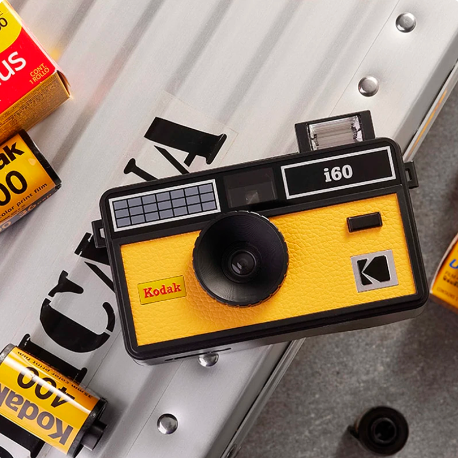Appareil Photo Argentique - I60 - Noir & Jaune - 2 Pellicules Couleur Offertes - Kodak