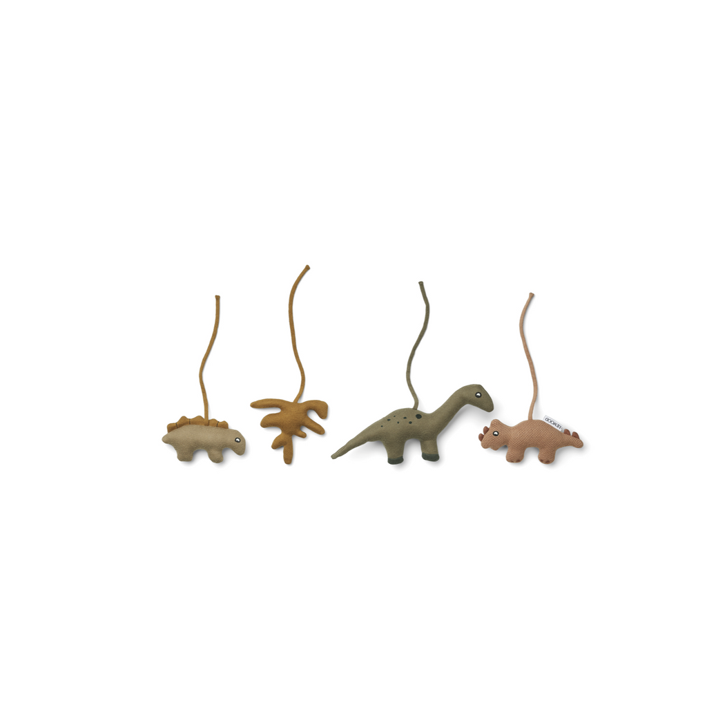 Liewood - Animaux En Tricot Pour Bébé Play Gym Grace - Dino Golden Caramel / Multi Mix
