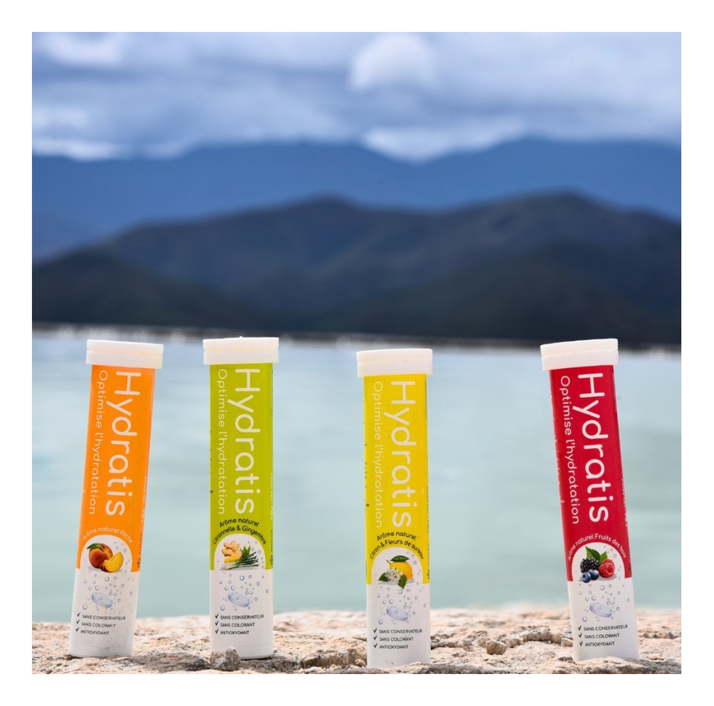 Pack Mix 4 Tubes : Pack 4 tubes : Fruits des bois, Citron fleurs de sureau, Pêche, Citronnelle Gingembre