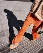 Bottines Shearling Zigzag - Rose
