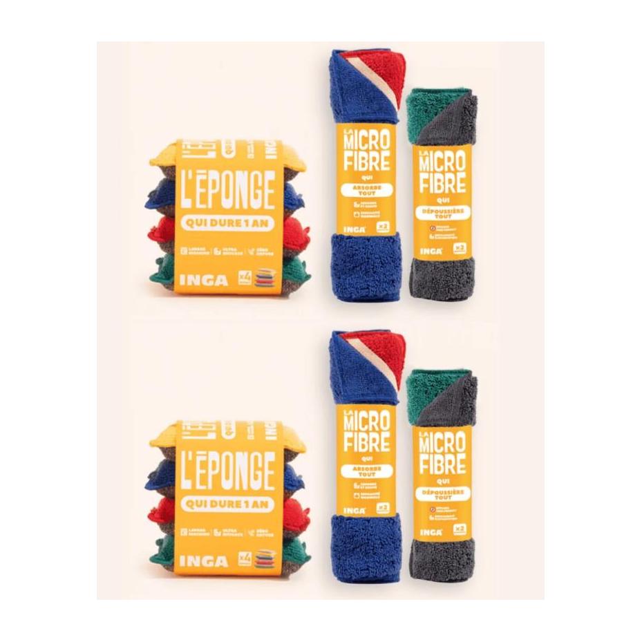 Pack Couleurs - Éponges Et Microfibres