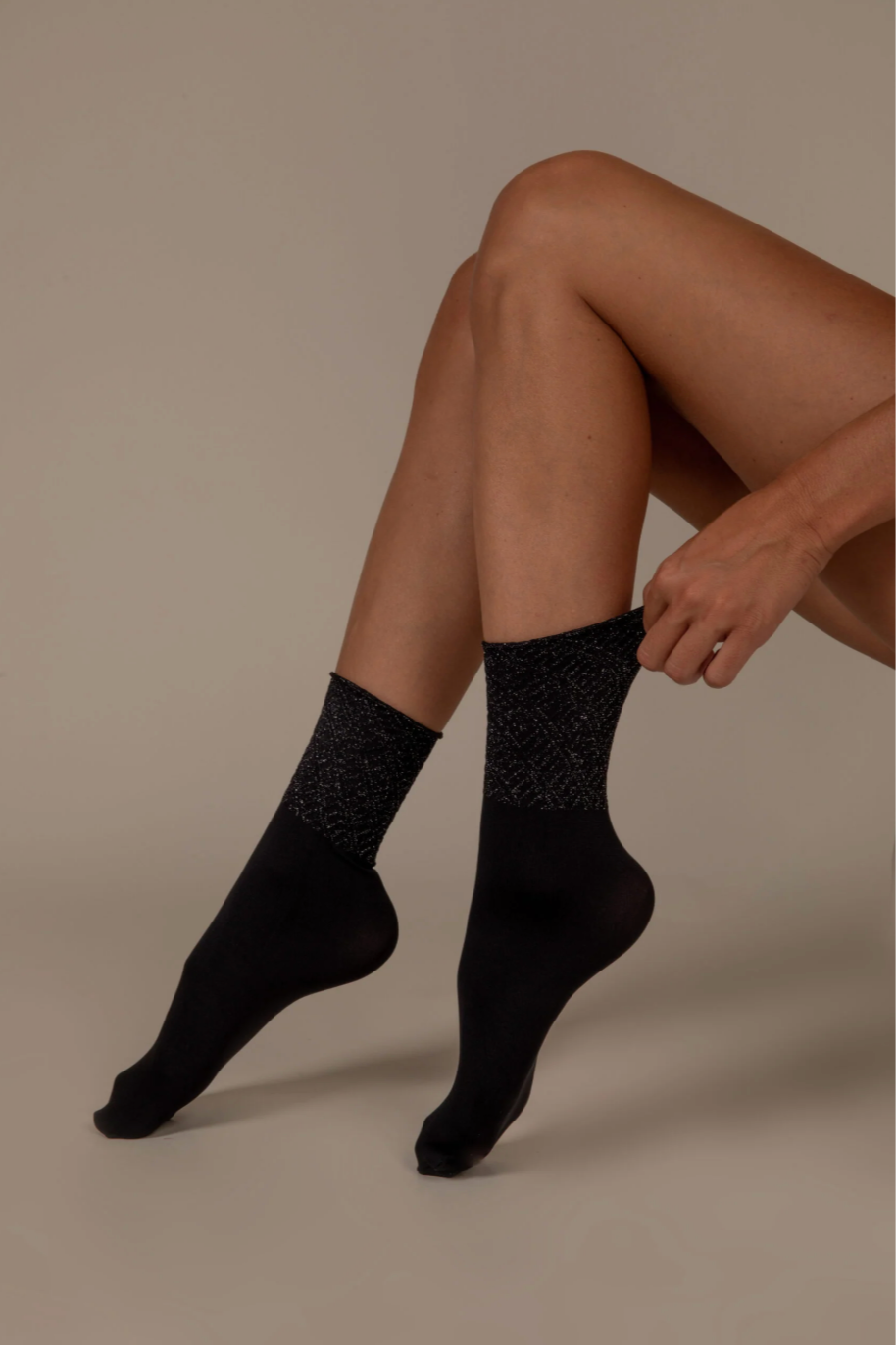 Socquettes Stella Noire/Argent - 40D