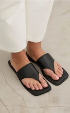 Sandales Plates Horsie - Noir