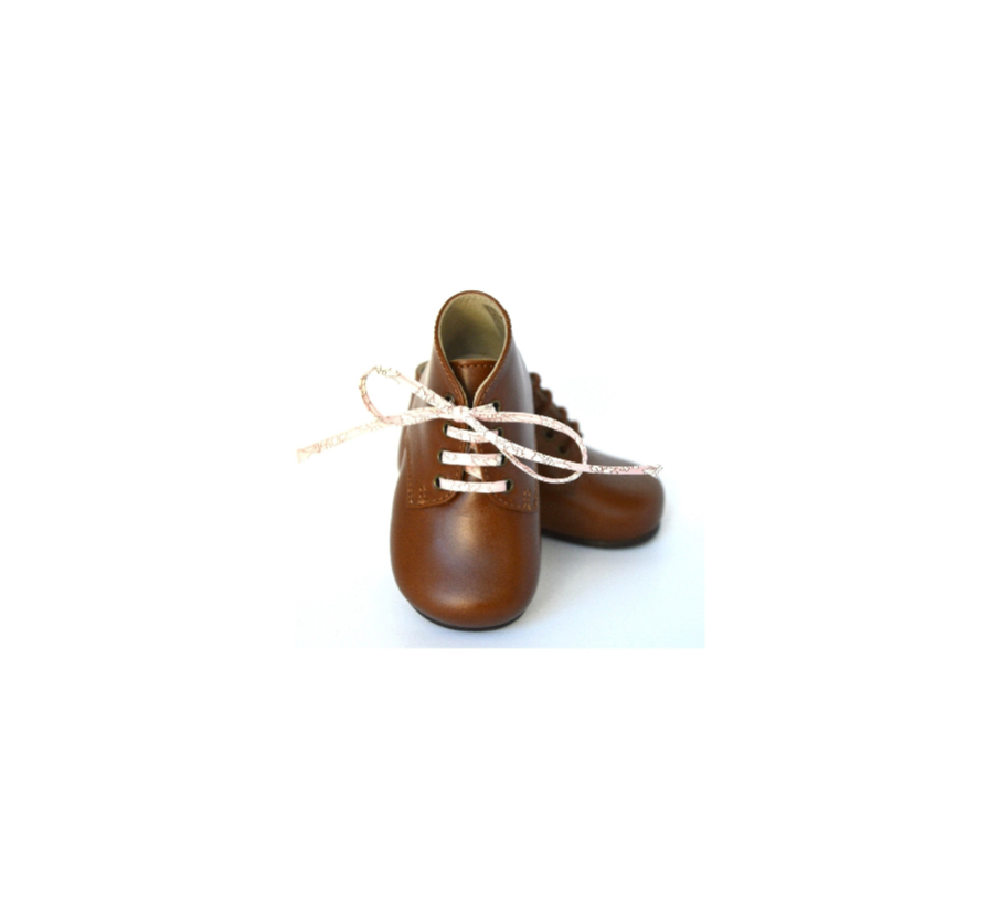Chaussures Bébé Bottillons Arthur - Cuir Cognac - Mixte