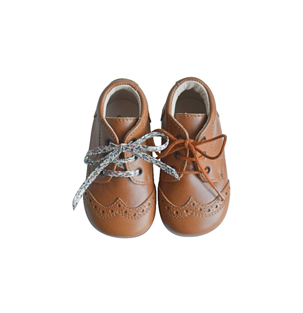 Chaussures Bottillons Adonis Bout Golf - Cuir Camel - Mixte