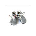 Chaussures Bottillons Adonis Bout Golf - Cuir Gris Clair - Mixte