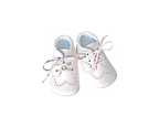 Chaussons Bébé Souples Antidérapants Mini-Adonis - Cuir Rose Pâle - Fille