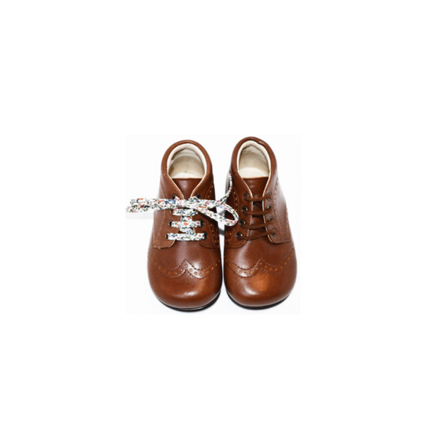 Chaussures Bottillons Adélie Bout Golf - Cuir Cognac - Mixte
