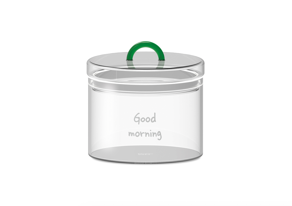 Monterey - Lot De 2 Pots Avec Bouchon Hermétique - Vert - Verre Borosilicate - 1,4L
