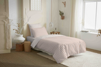 Pack Housse De Couette - 100% Coton - Palerme Blush