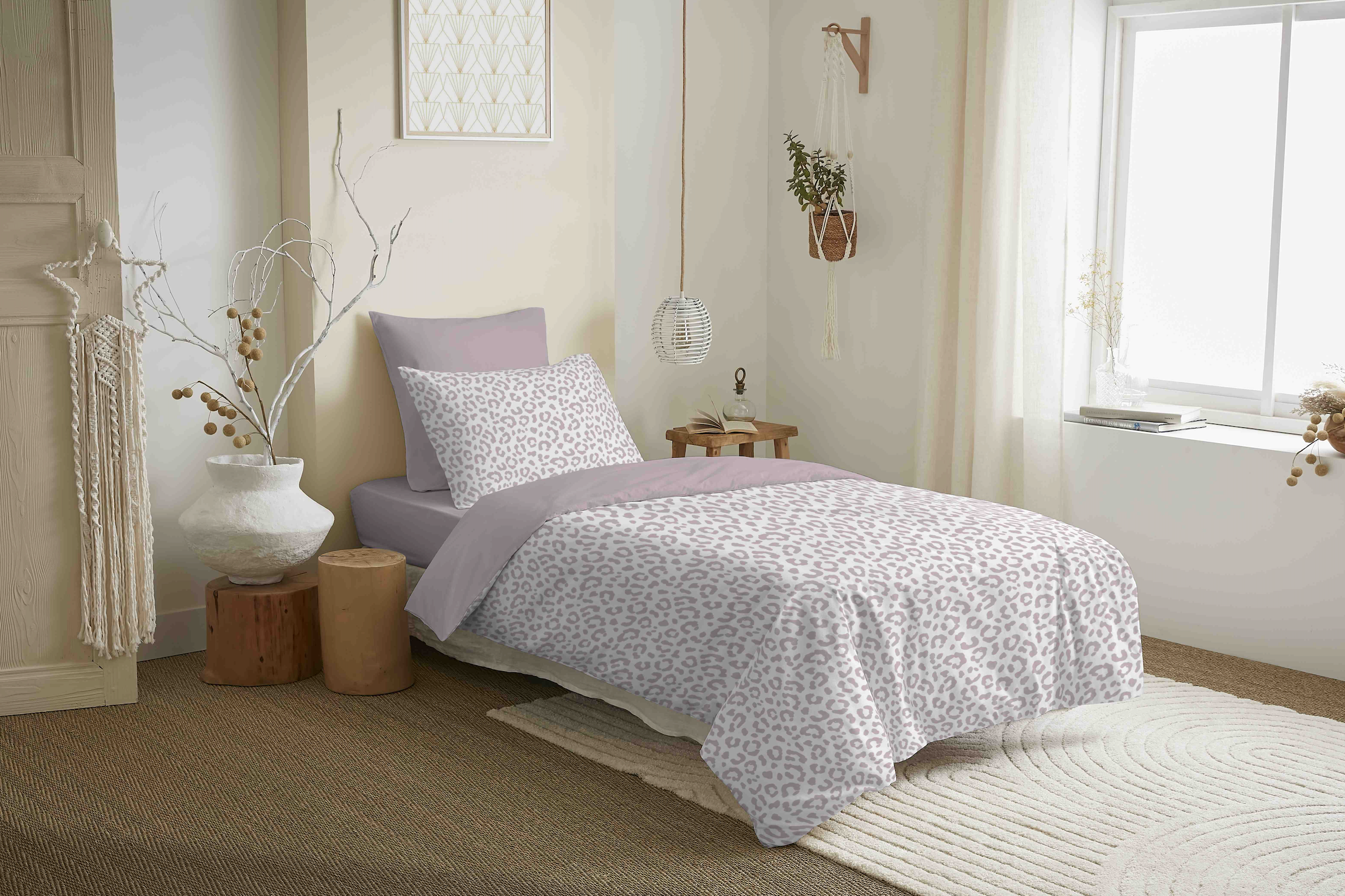 Pack Housse De Couette - 100% Coton - Diana Blush