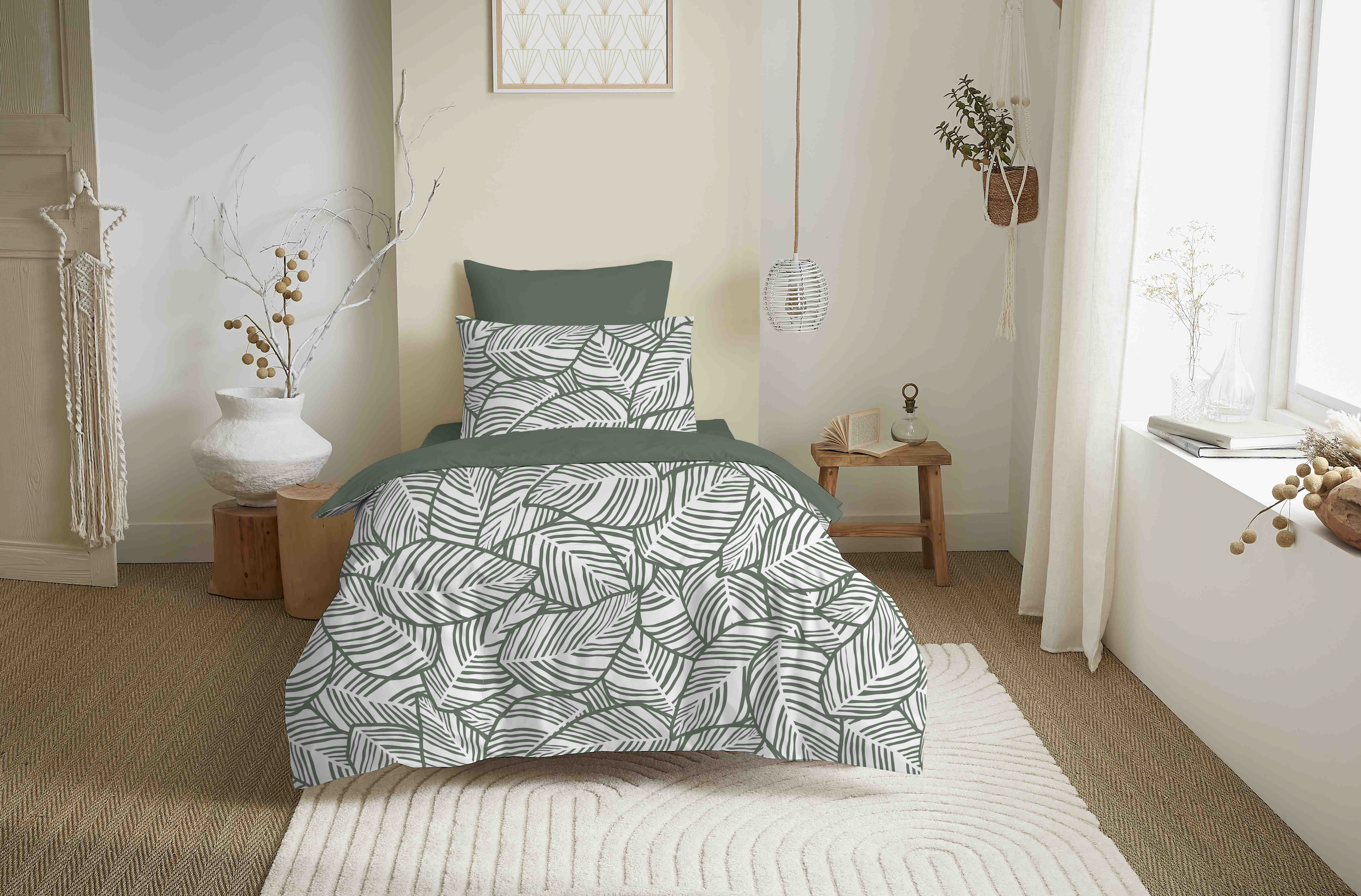 Pack Housse De Couette - 100% Coton - Fira Romarin