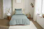 Pack Housse De Couette - 100% Coton - Gabrielle Sauge