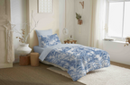Pack Housse De Couette - 100% Coton - Adama Azur