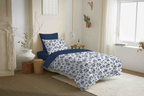 Pack Housse De Couette - 100% Coton - Eloise Bleu