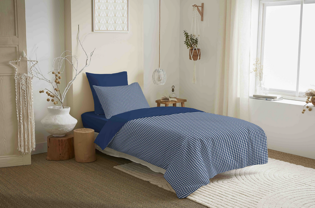Pack Housse De Couette - 100% Coton - Gabrielle Marine