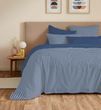 Pack Housse De Couette - 100% Coton - Gabrielle Marine