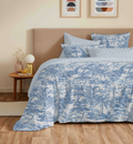 Pack Housse De Couette - 100% Coton - Adama Azur