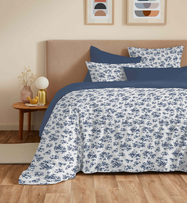 Pack Housse De Couette - 100% Coton - Eloise Bleu