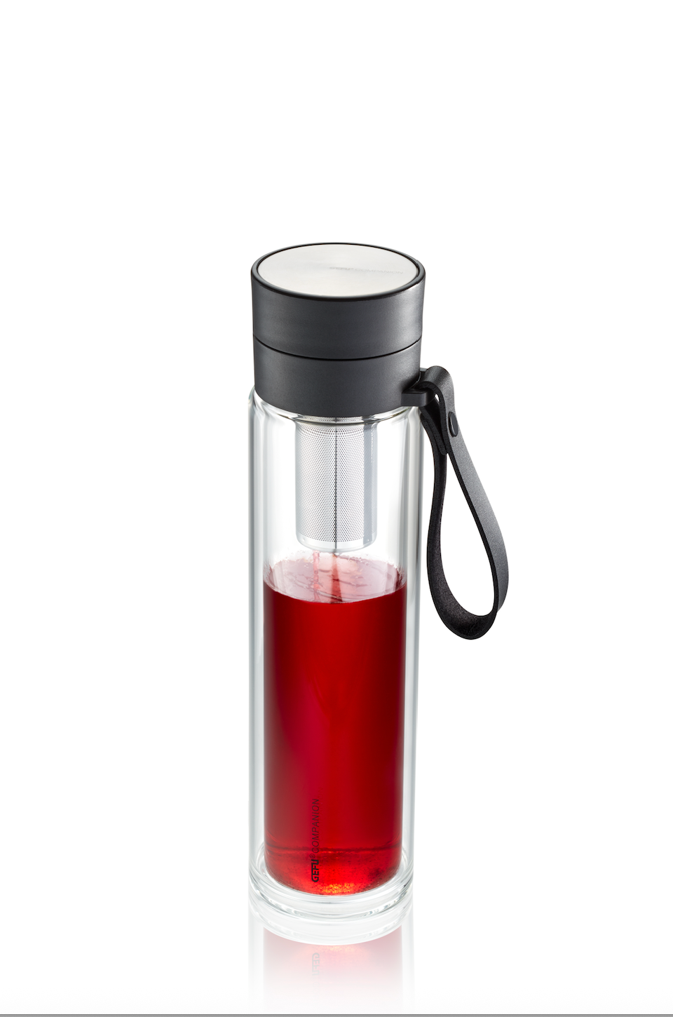 Companion - Gourde En Verre - Noir/Transparent