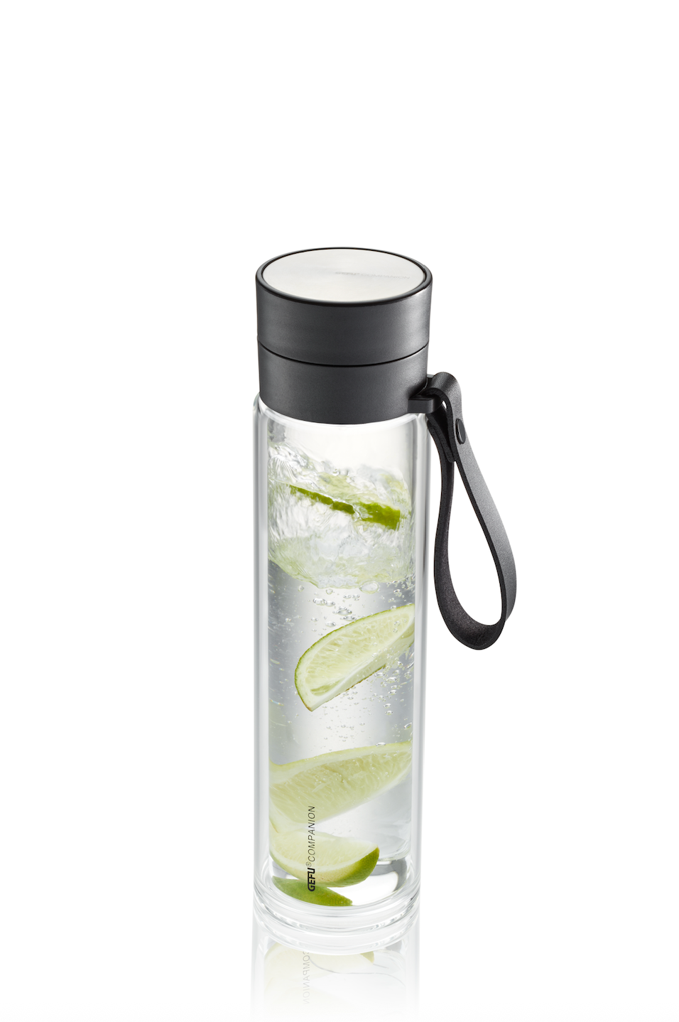 Companion - Gourde En Verre - Noir/Transparent