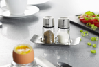 Brunch - Ensemble Salière Et Poivrière - Noir/Argent