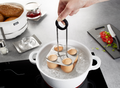 Brunch - Support De Cuisson À Œufs - Pour 4 Œufs - Noir/Argent