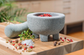 Crunchy - Mortier - Granit - 10cm - Gris